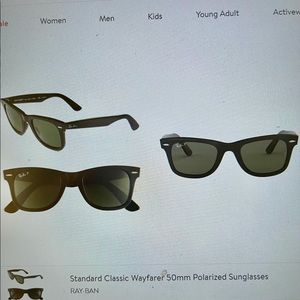 Standard Classic Wayfarer 50mm Polarized Sunglasses New